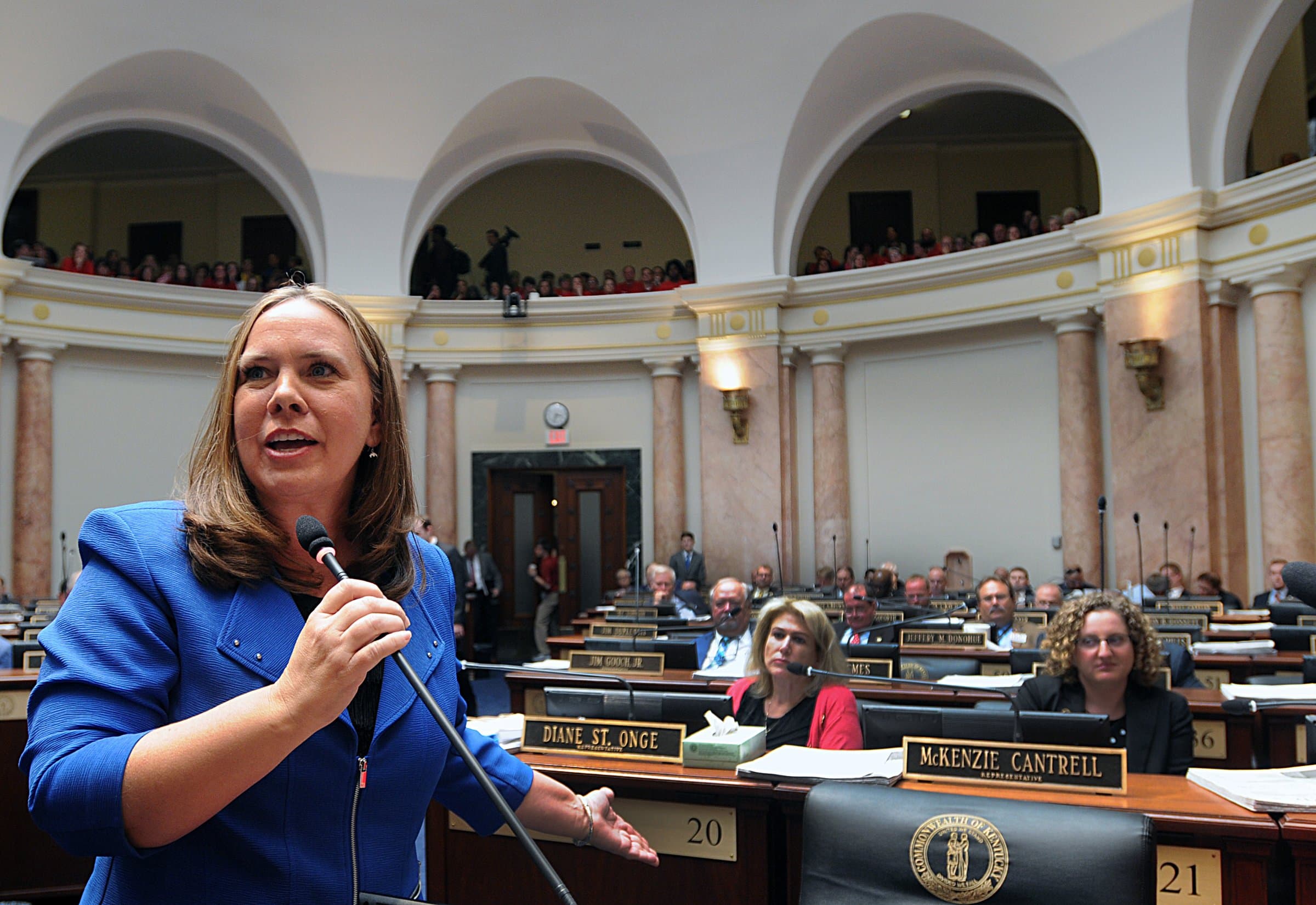 Suzanne Miles speaking on the Kentucky House floor
